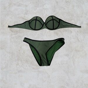 Green Women's Swimwear Set